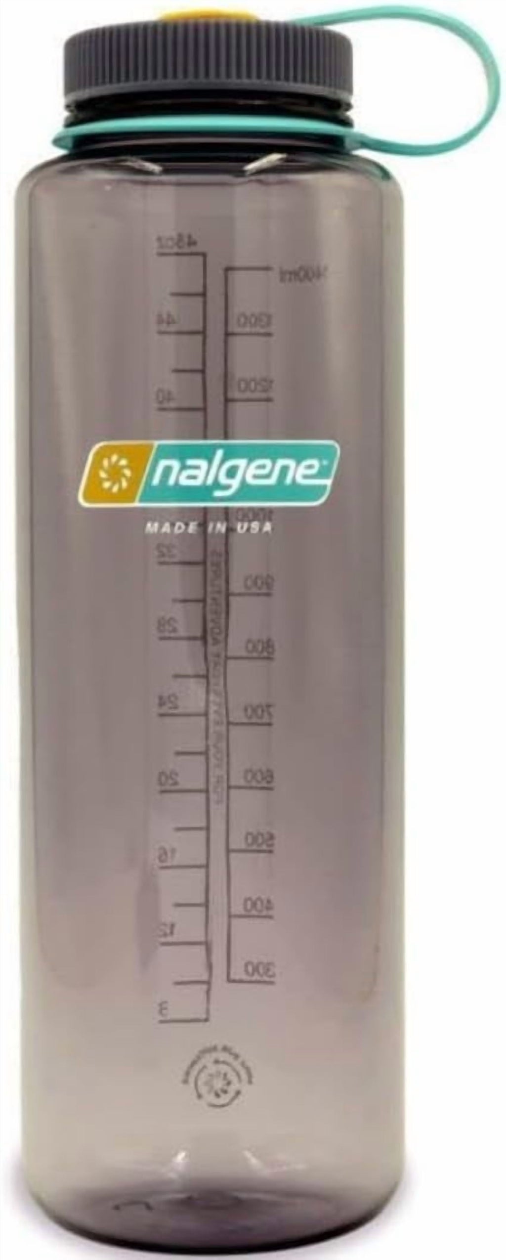 Nalgene Sustain Tritan BPA-Free Water  Made with Material Derived from 50% Plastic Waste (using ISCC certified mass balance), 48 OZ, Wide Mouth, Aubergine | GF2W