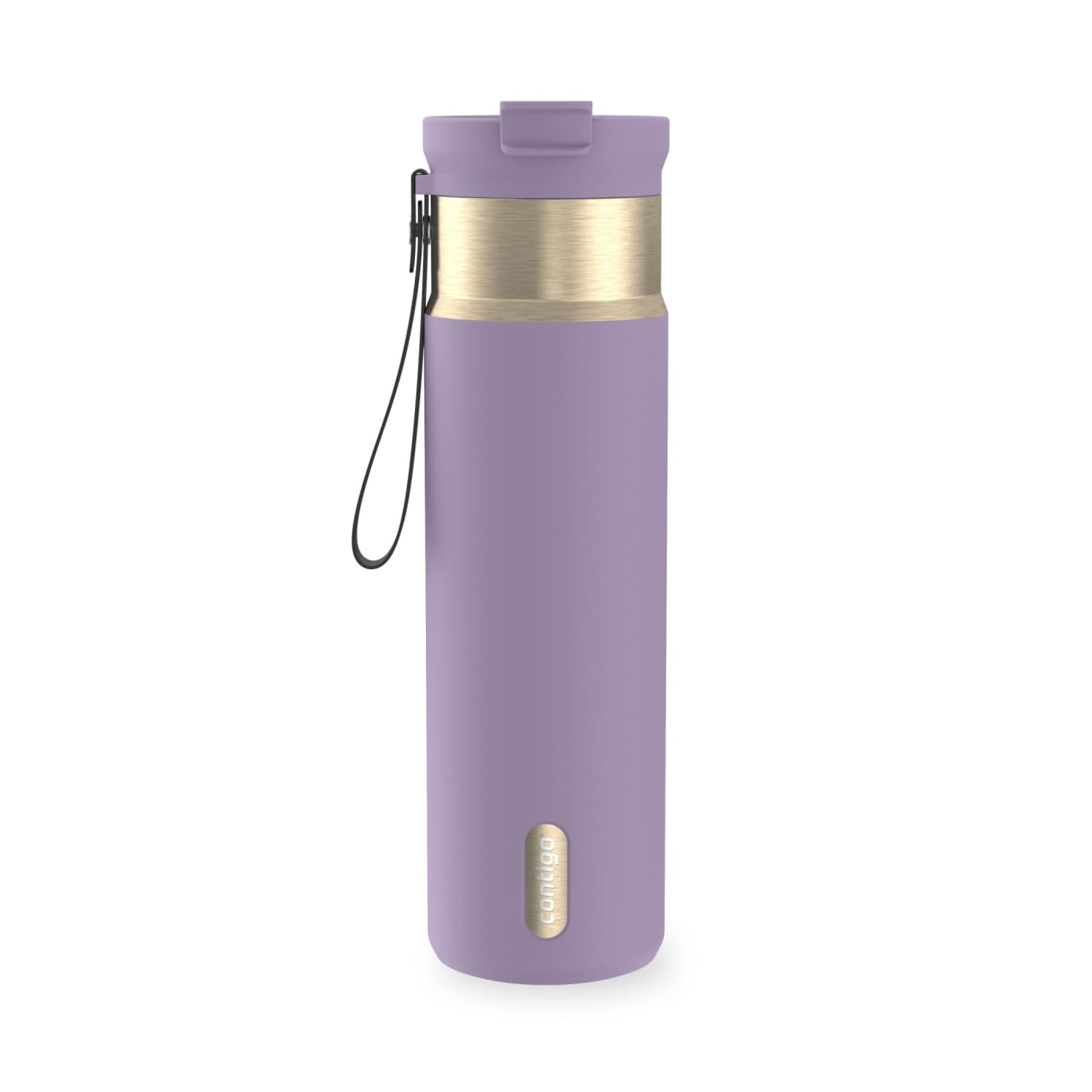 Contigo DualSip 24 oz Leakproof Insulated Water Bottle with Carrying Strap and 2-Way Lid | KJTN