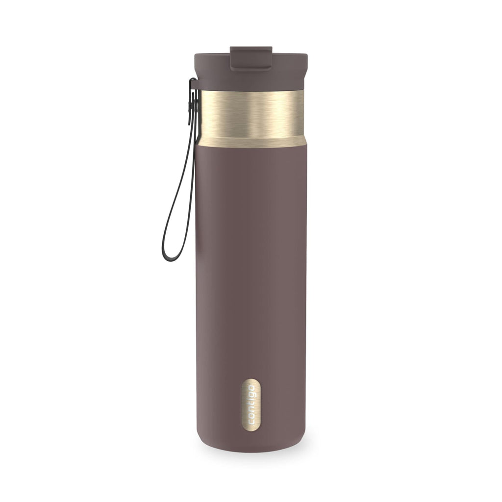 Contigo DualSip 24 oz Leakproof Insulated Water Bottle with Carrying Strap and 2-Way Lid | KJTN