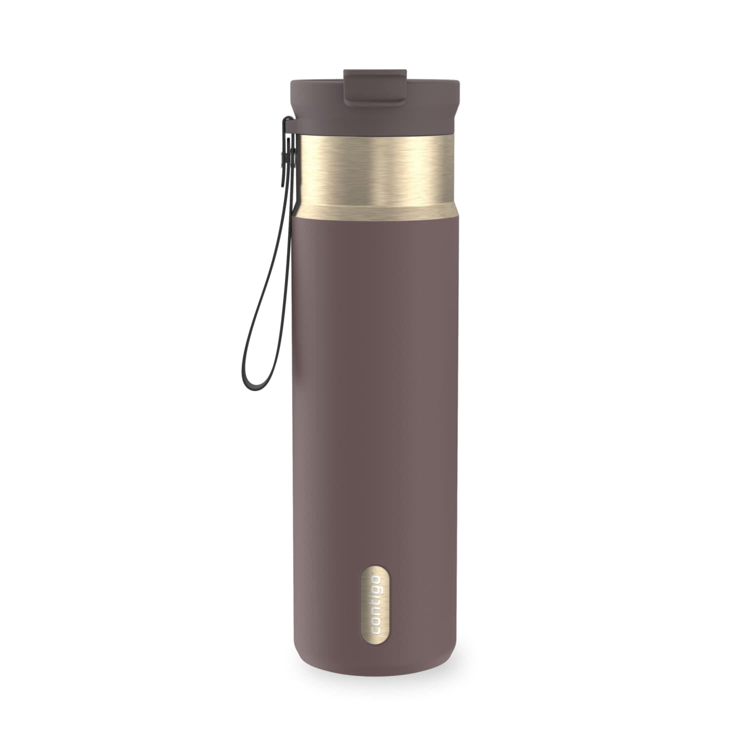 Contigo DualSip 24 oz Leakproof Insulated Water Bottle with Carrying Strap and 2-Way Lid | KJTN