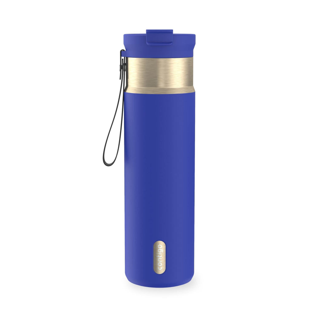 Contigo DualSip 24 oz Leakproof Insulated Water Bottle with Carrying Strap and 2-Way Lid | KJTN