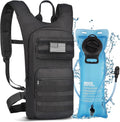 Brightify 17L Hydration Backpack with 3L TPU Water Bladder, Camel Backpack Hydration Pack for Hiking Hunting Climbing Cycling Biking Running, Molle Compatible Water Backpack for Men Women, Black | AQRX