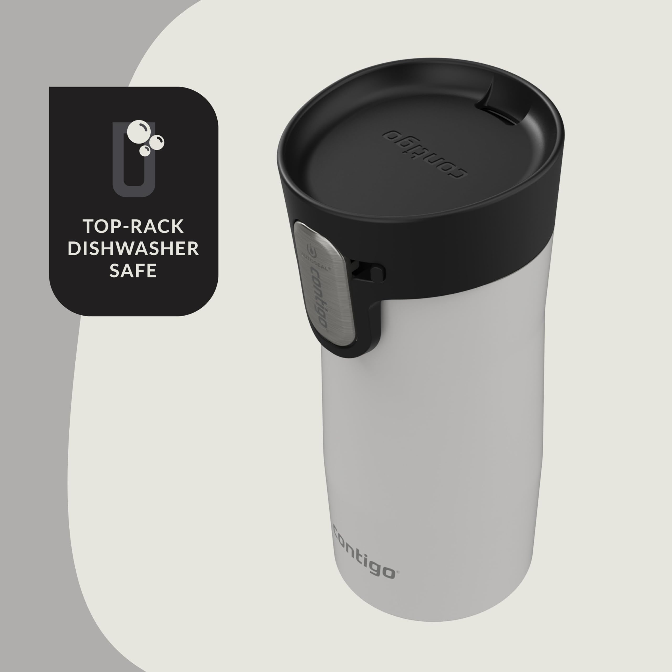 Contigo AUTOSEAL West Loop Vacuum-Insulated Stainless Steel Travel Mug with Easy-Clean Lid, 12oz | 7ZLQ