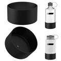 Linkidea 2 Pack Water Bottle Boot Compatible with Nalgene Sustain Wide Mouth 32oz/48oz, Narrow Mouth 32oz, Silicone Anti-Slip Bottle Bottom Bumper Protector (Black) | IOVA