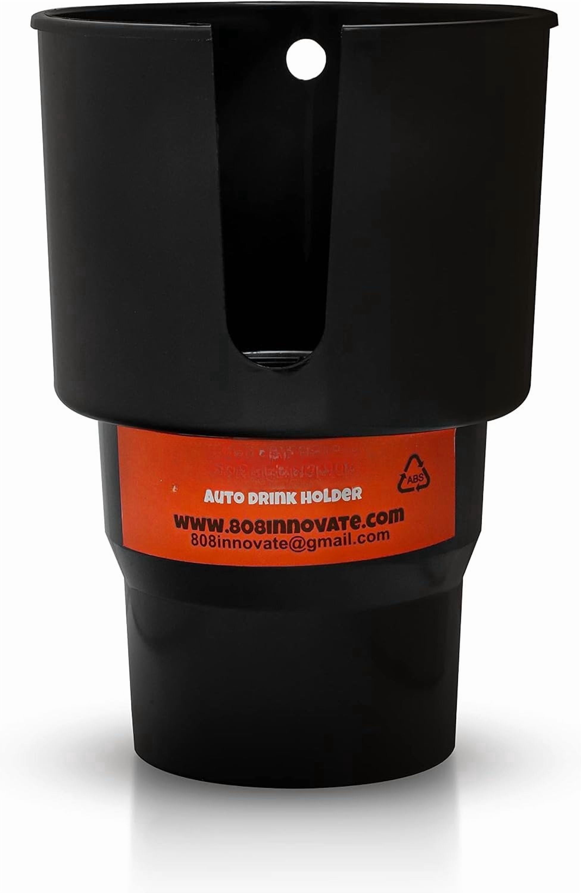 Cup Holder Expander - Fits Hydro Flasks 32/40 oz, Nalgene,  &amp; Large Bottles up to 3.8  Wide - for  up to 3.2  Wide - Black | BPZQ