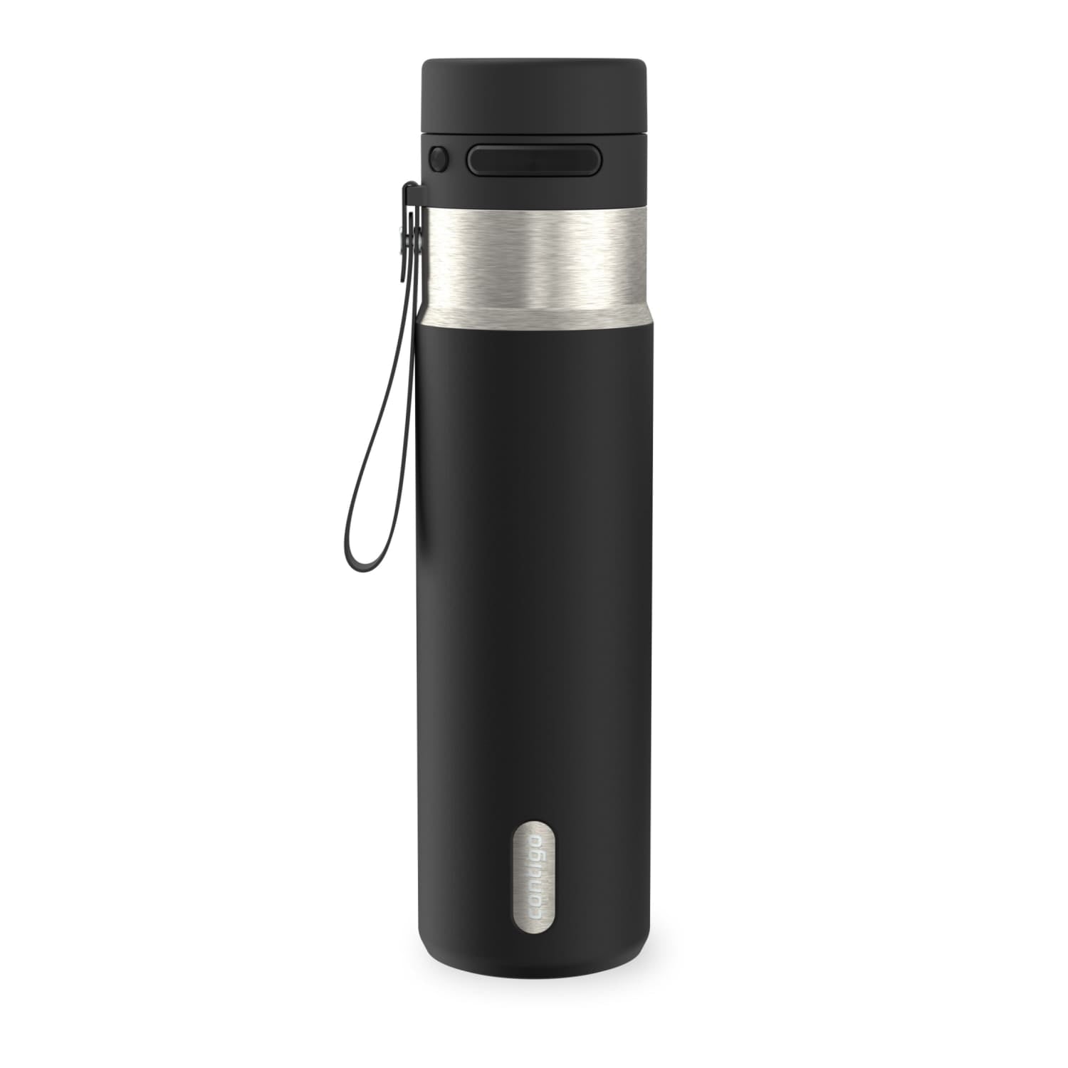 Contigo AutoPop 24 oz Leakproof Insulated Stainless Steel Water Bottle with Carry Strap and Shaker Ball | T5D3