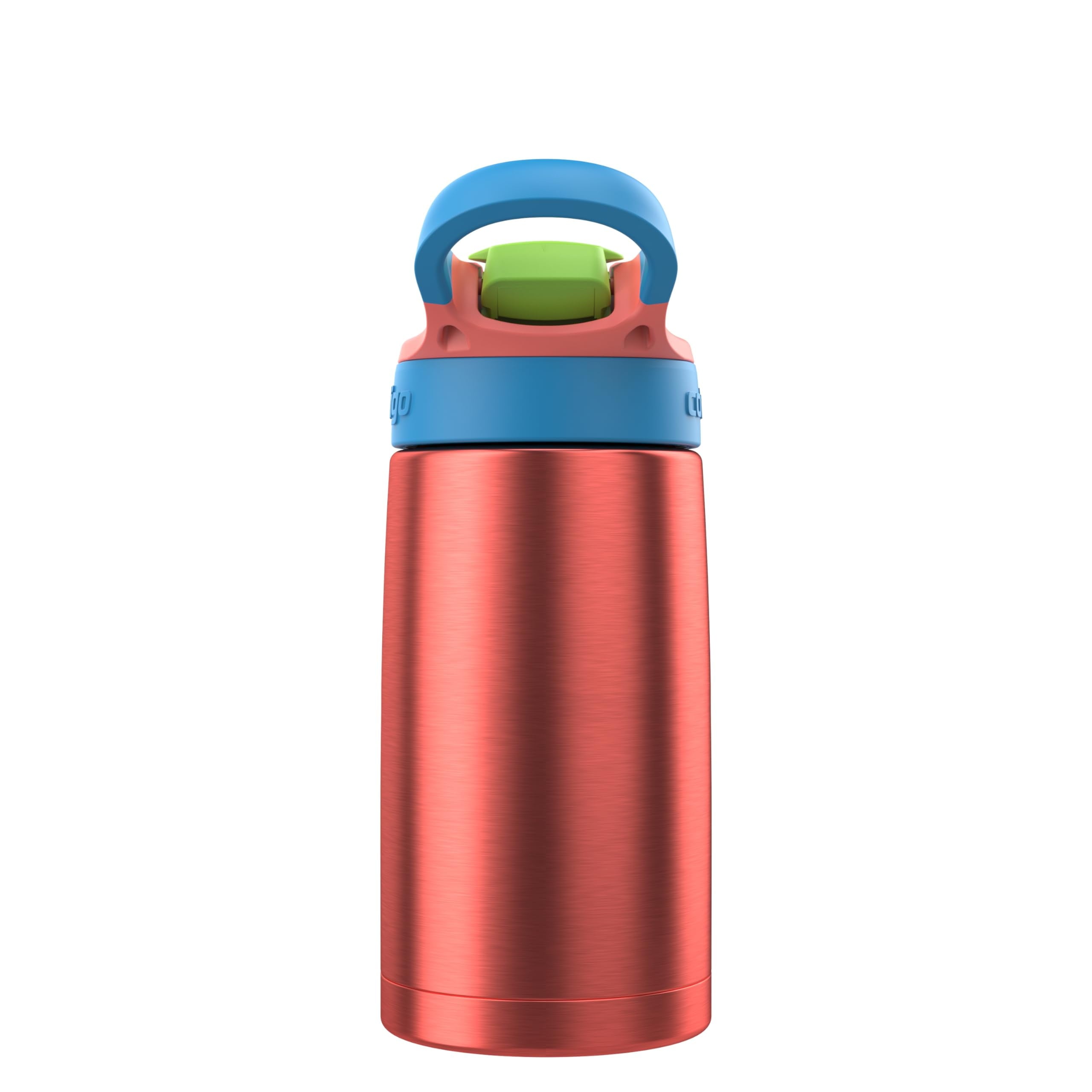 Contigo AUTOSPOUT Water Bottle, 13 oz, Coral Blue/Poppy | BXPB
