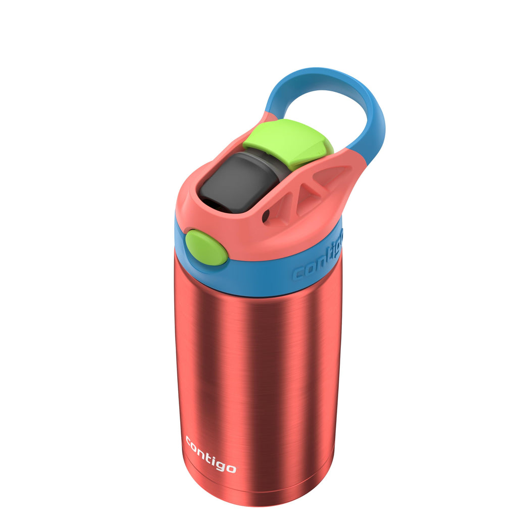 Contigo AUTOSPOUT Water Bottle, 13 oz, Coral Blue/Poppy | BXPB