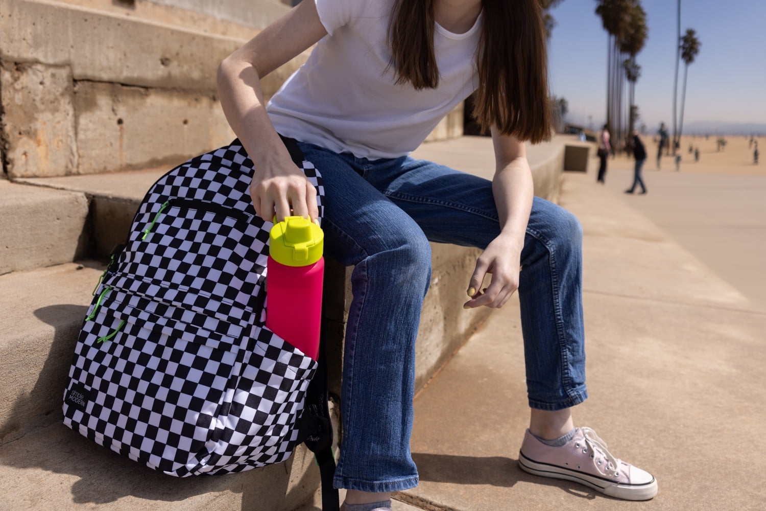 Simple Modern 22 fl oz Reusable Tritan Summit Water Bottle with Silicone Straw Lid|Raspberry Chartreuse | JXLZ