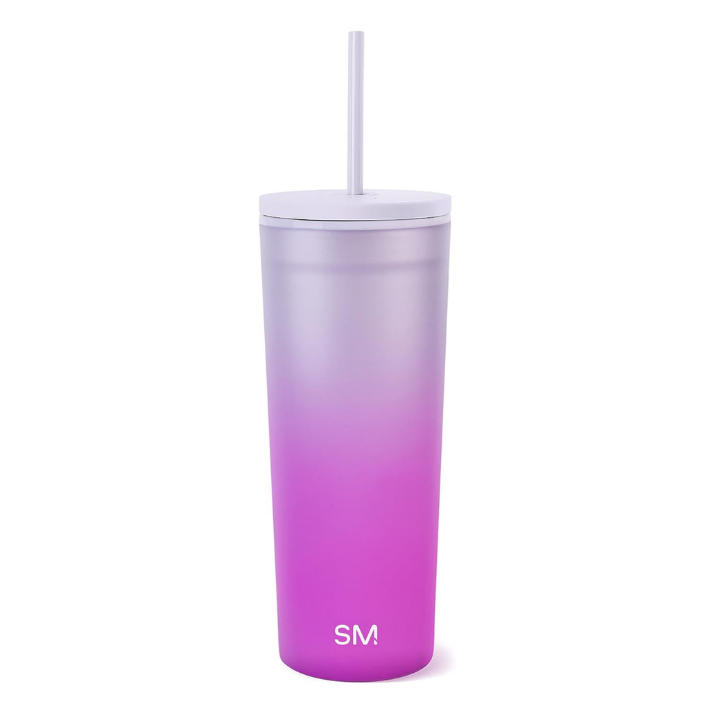 Simple Modern 24 fl oz Double Wall Plastic Classic Tumbler with Straw|Opalescent | JVIS