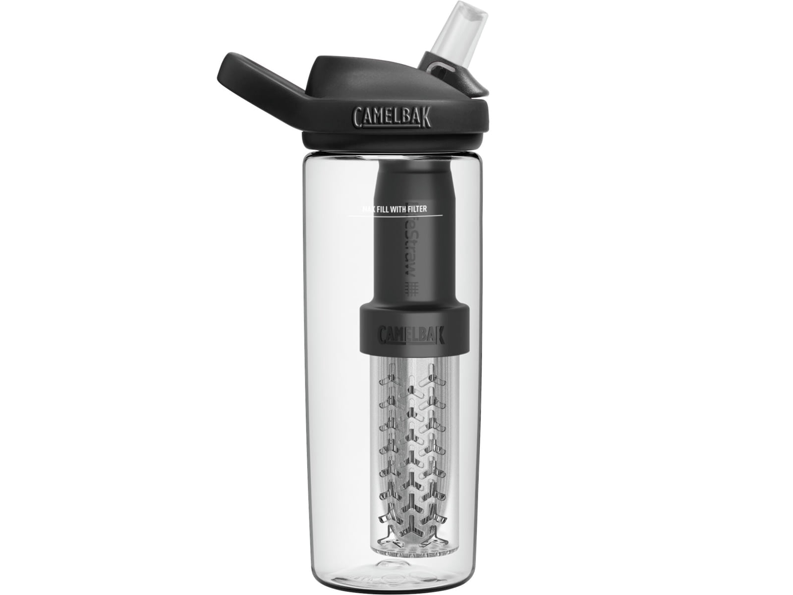 CamelBak eddy+ 20oz Bottle, filtered by LifeStraw, Clear | G7HO