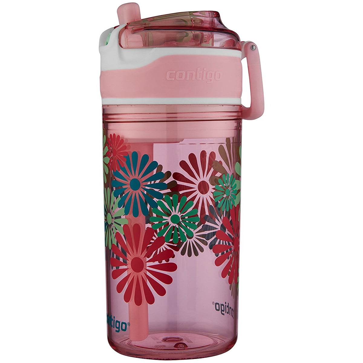 Contigo 13 oz. Kid's Snack Hero Drink Tumbler - Ballet Slipper Pink with Flowers | 2GHC