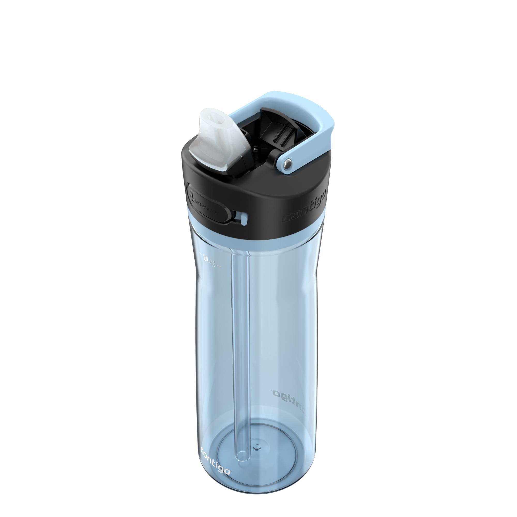 Contigo Ashland Water Bottle Bundle – Glacier Color, 32oz + 24oz Leakproof Autospout BPA-Free Set | RZER