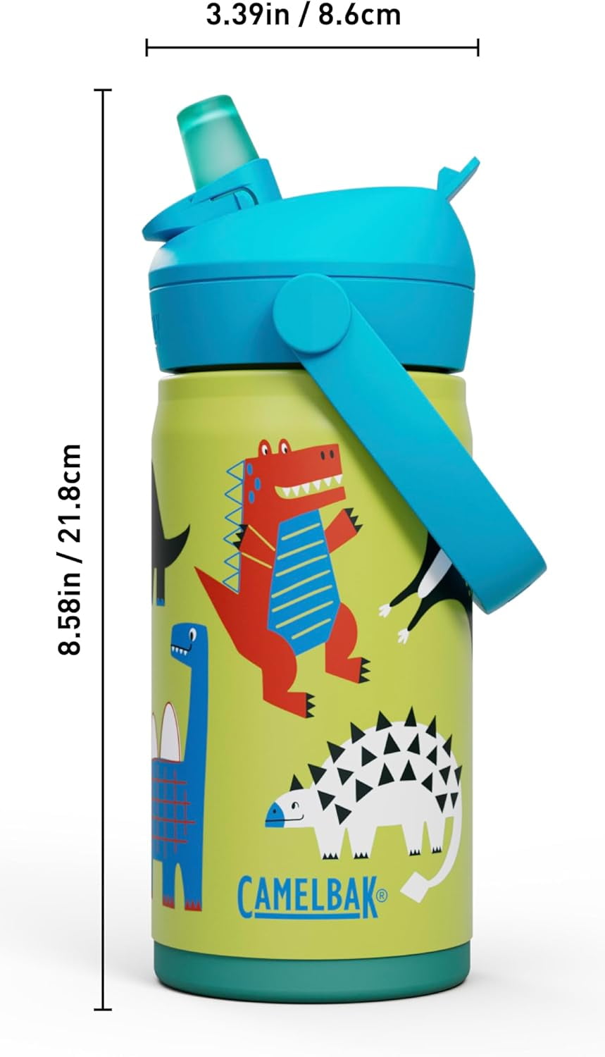 Camelbak Thrive™ Flip Straw Kids Stainless 12oz Water Bottle, Dino Jam | V585