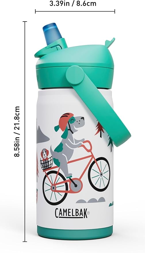 Camelbak Thrive™ Flip Straw Kids Stainless 12oz Water Bottle, Dino Jam | V585
