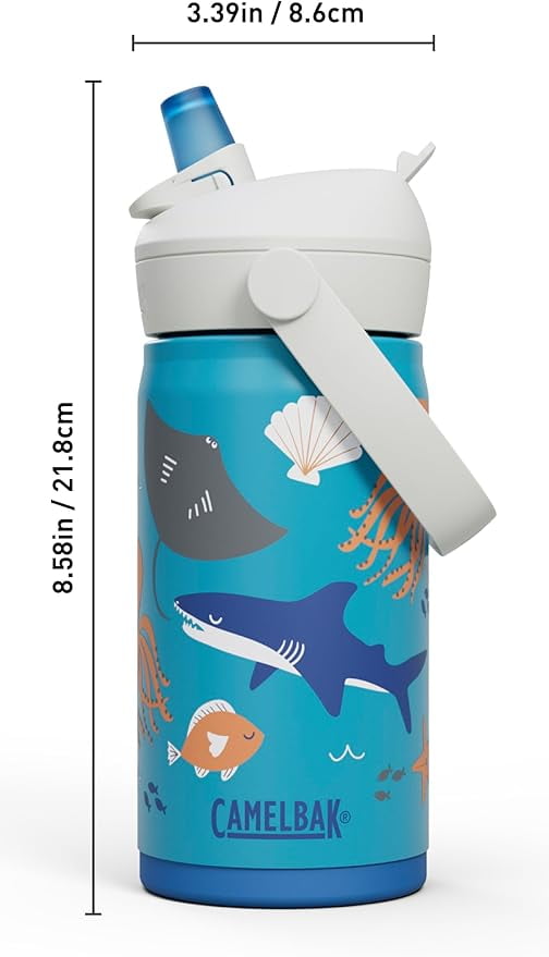 Camelbak Thrive™ Flip Straw Kids Stainless 12oz Water Bottle, Dino Jam | V585