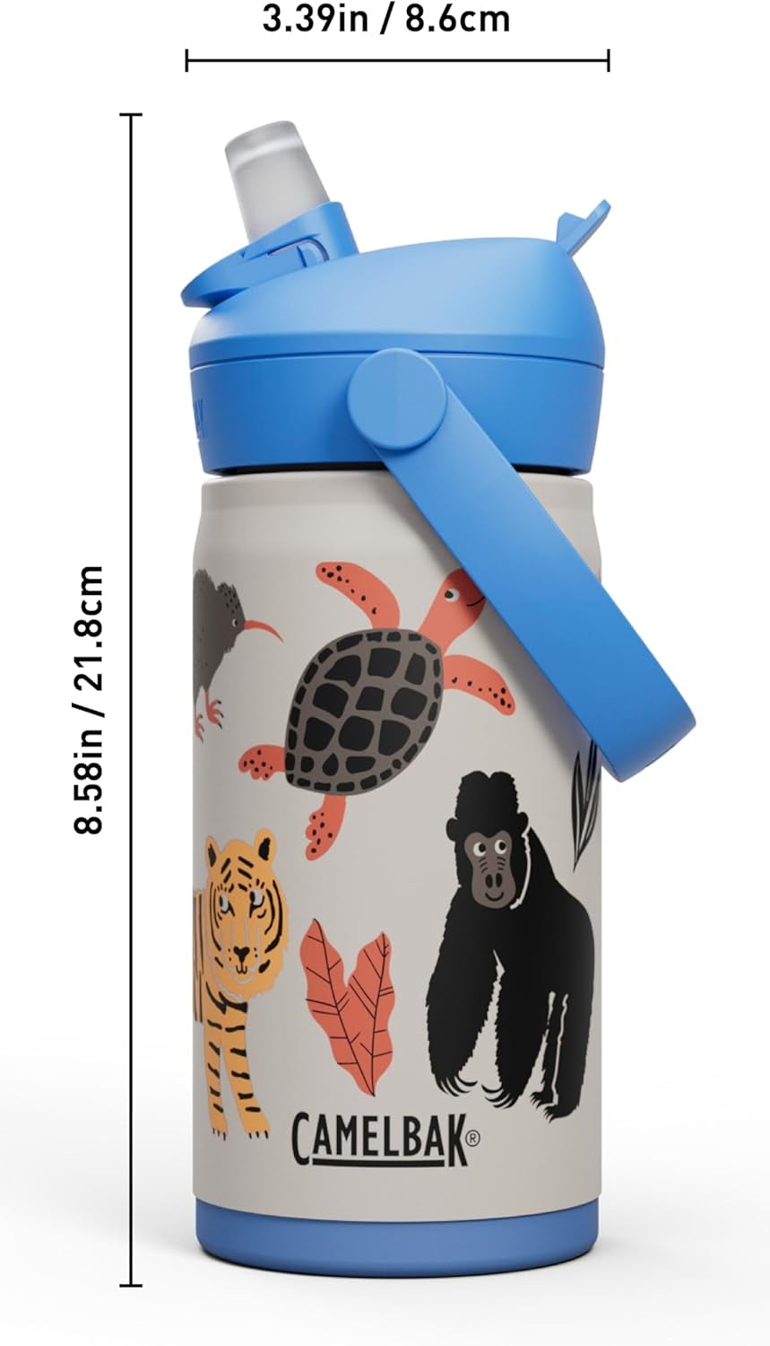 Camelbak Thrive™ Flip Straw Kids Stainless 12oz Water Bottle, Dino Jam | V585