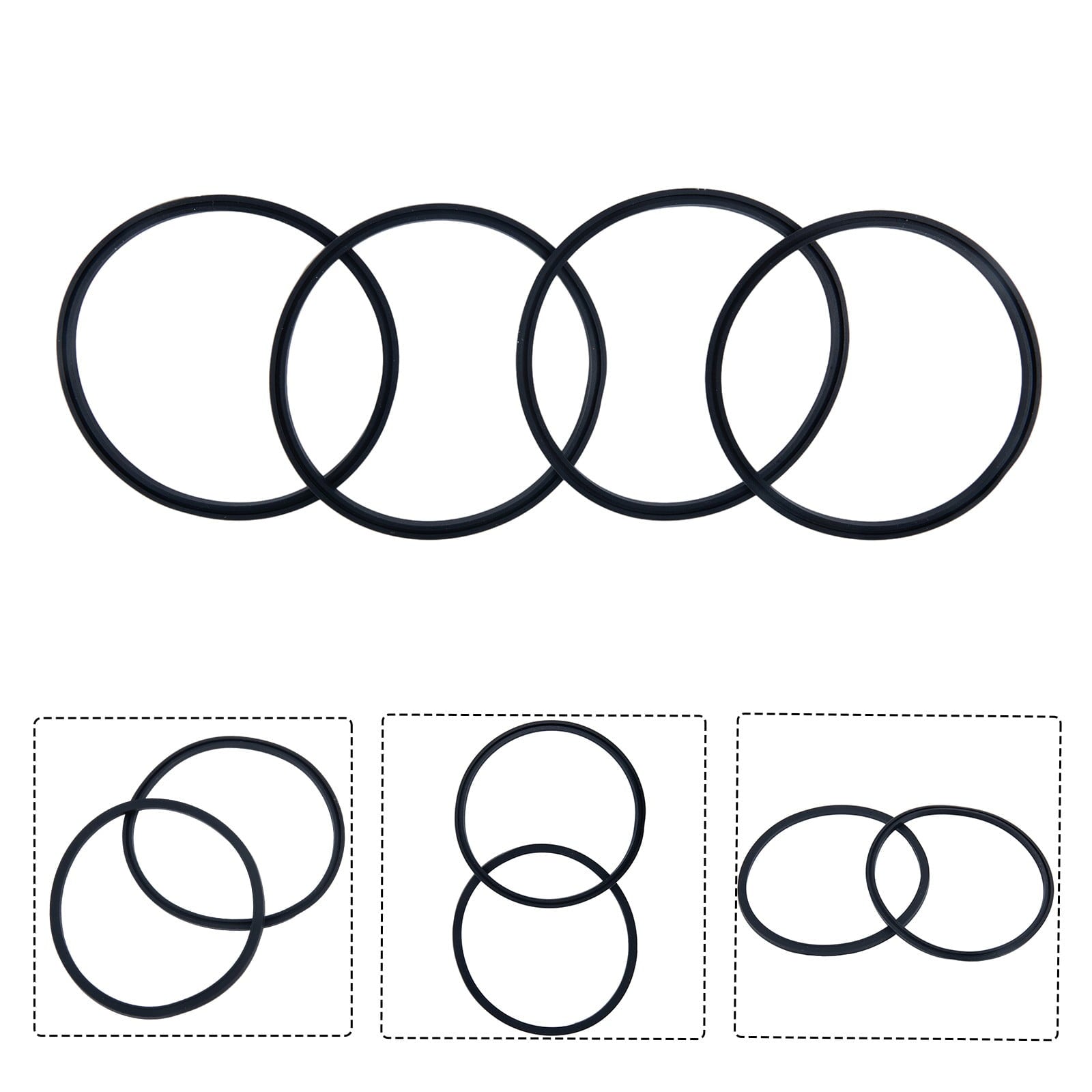 4 Pack Gaskets Compatible for Contigo Snapseal Byron Travel Mug 16oz &amp; 20oz, Replacement Rubber Seal for Contigo Snapseal Lid, Replacement Silicone Part for Contigo Coffee Travel Tumbler | WCLZ
