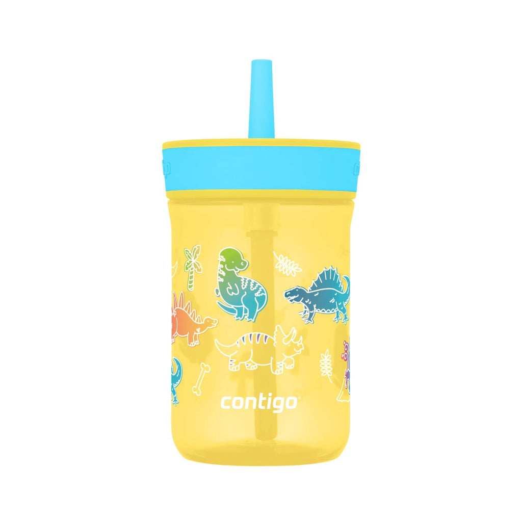 Contigo Kids Leighton Spill-Proof Tumbler with Straw, 14 oz, Yellow | ATF9
