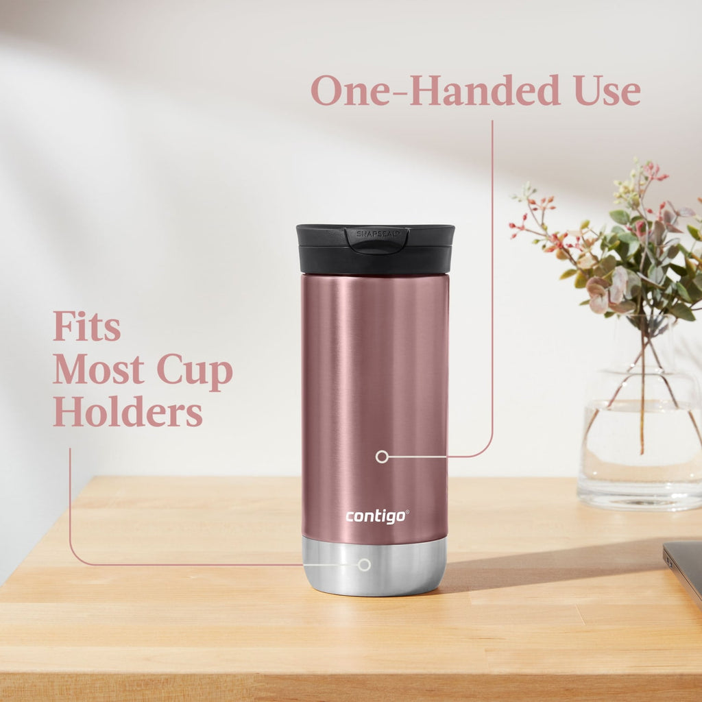 Contigo 16 oz. Huron 2.0 SnapSeal Stainless Steel Travel Mug - Licorice | T096