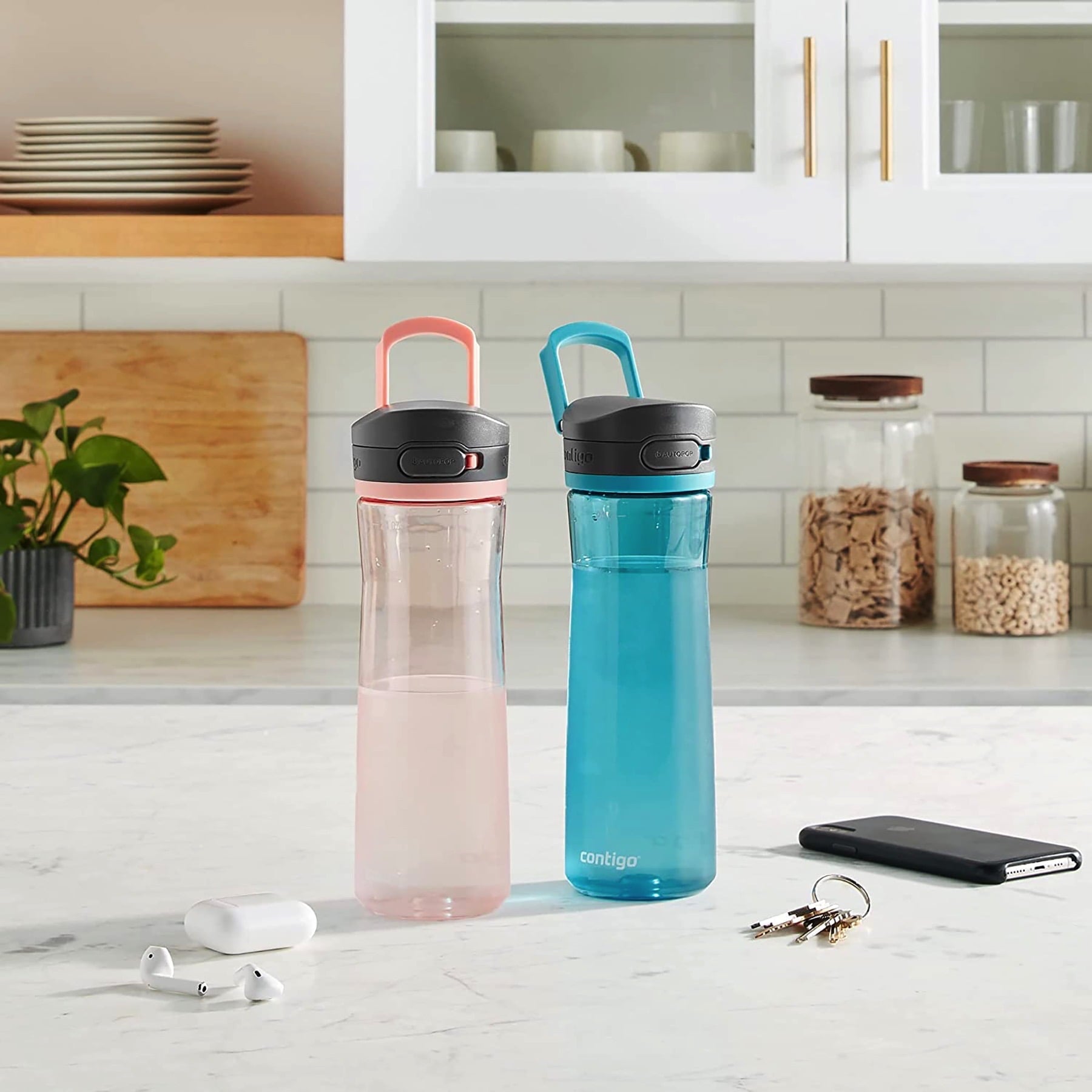 Contigo 24 oz. Jackson 2.0 Tritan Water Bottle 2-Pack - Jade Vine/Pineapple | AXSP