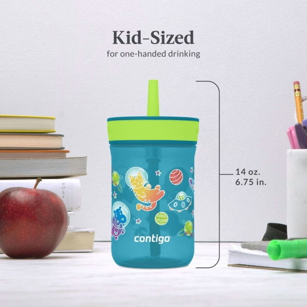 Contigo Kid's 14 oz. Leighton Tumbler 2-Pack - Dogs Doing Things/Spacecraft | HUWX