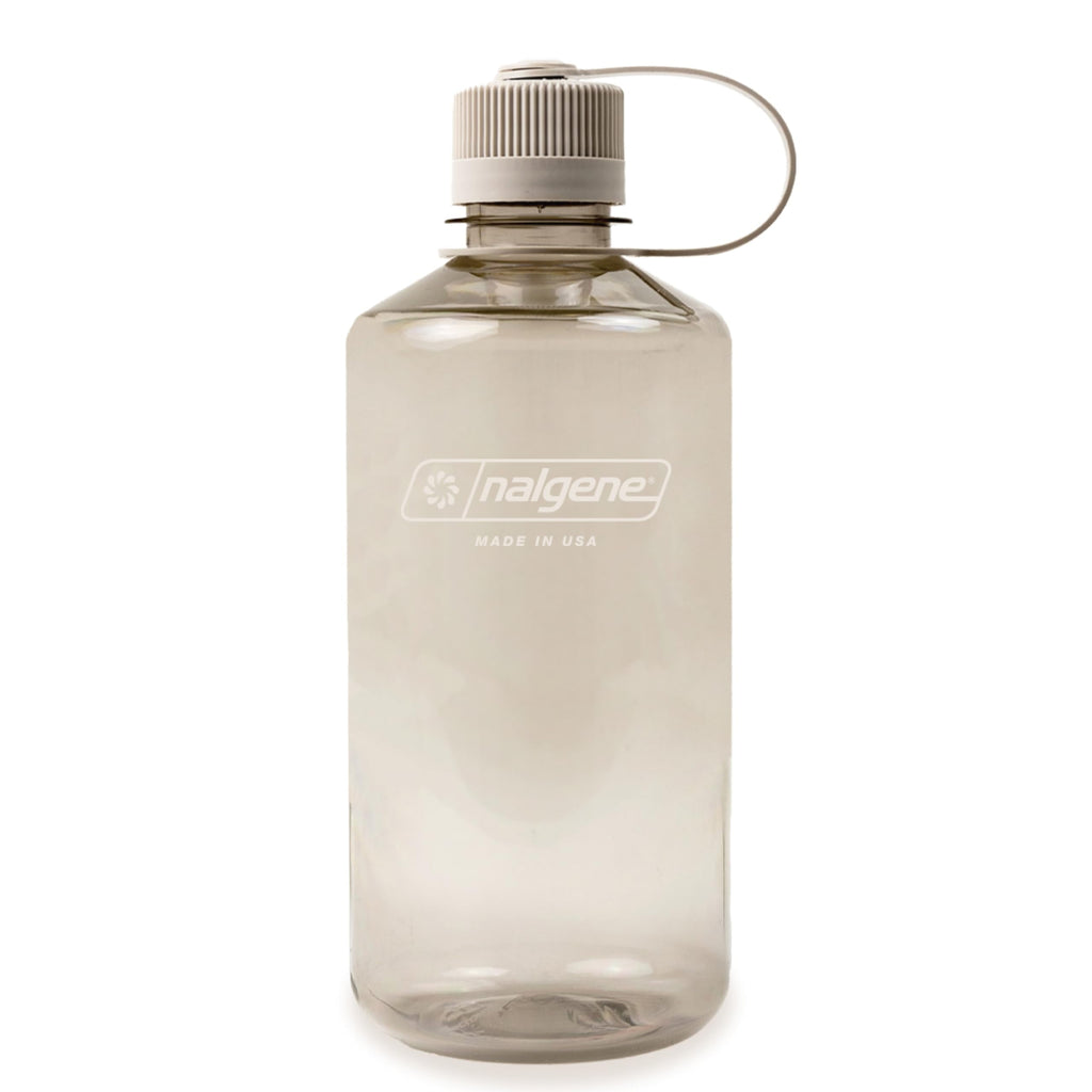 Nalgene Sustain Tritan BPA-Free Water Bottle Made with Material Derived from 50% Plastic Waste (using ISCC certified mass balance), 32 OZ, Narrow Mouth, Cotton | PQU3