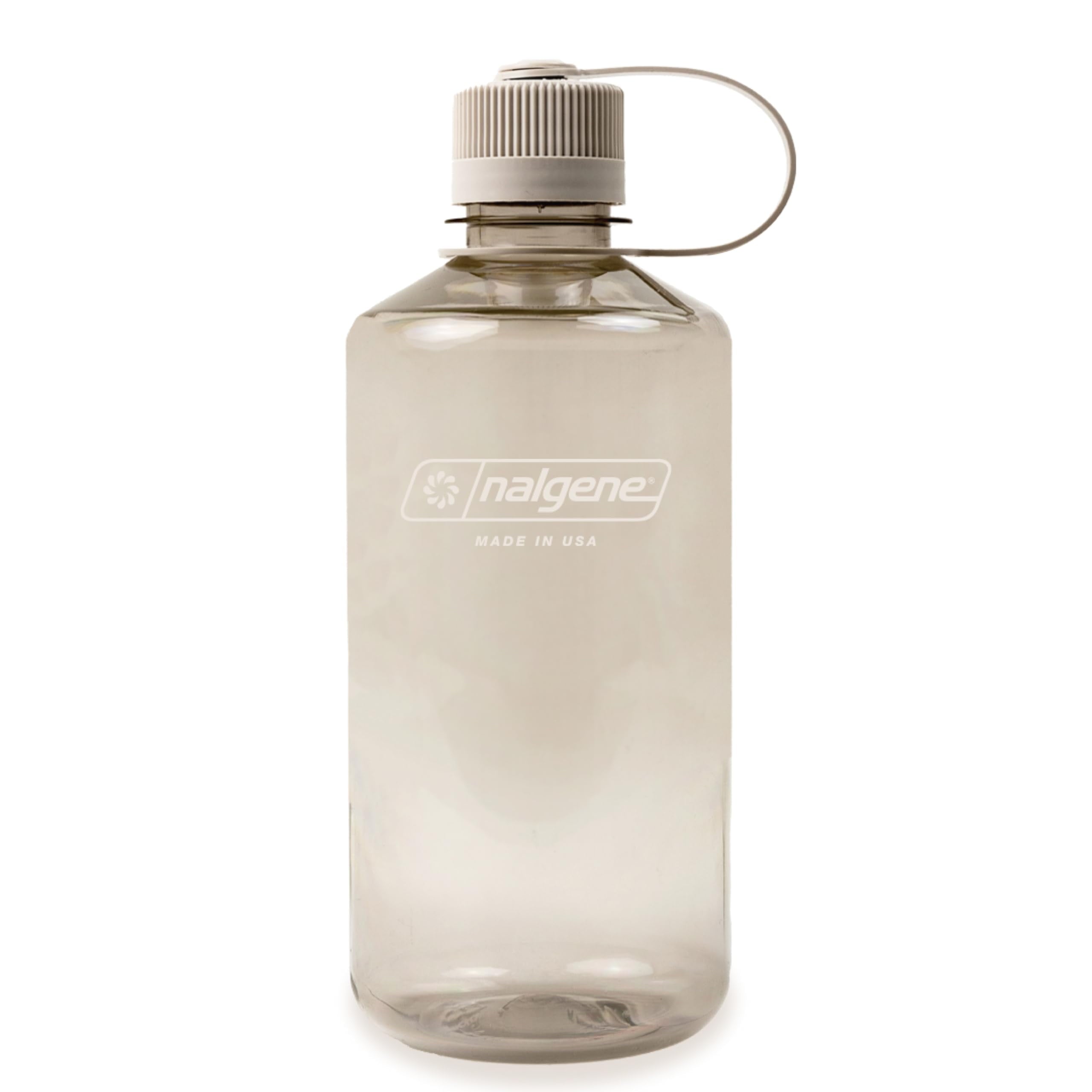 Nalgene Sustain Tritan BPA-Free Water Bottle Made with Material Derived from 50% Plastic Waste (using ISCC certified mass balance), 32 OZ, Narrow Mouth, Cotton | PQU3