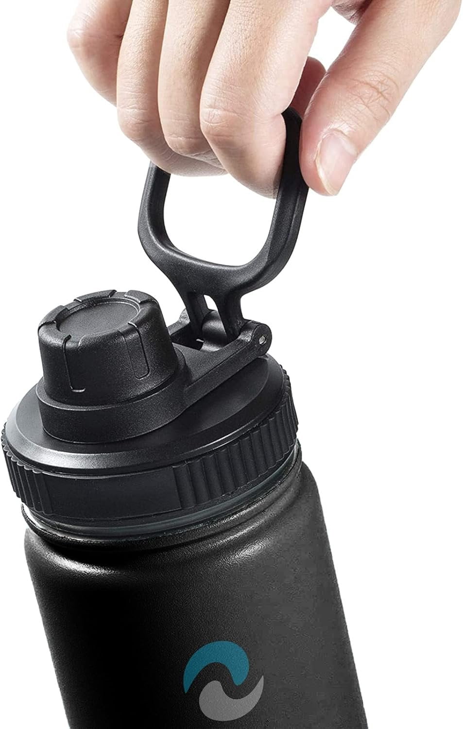 Hydraflow Wide Mouth Spout Twist Chug Nalgene Replacement Lid | Compatible with Nalgene 32 oz Wide Mouth Lid, Hydroflask &amp; Many  Top Water Bottle Brands Sizes 12 16 18 20 32 40 64 Oz | Y7Z3