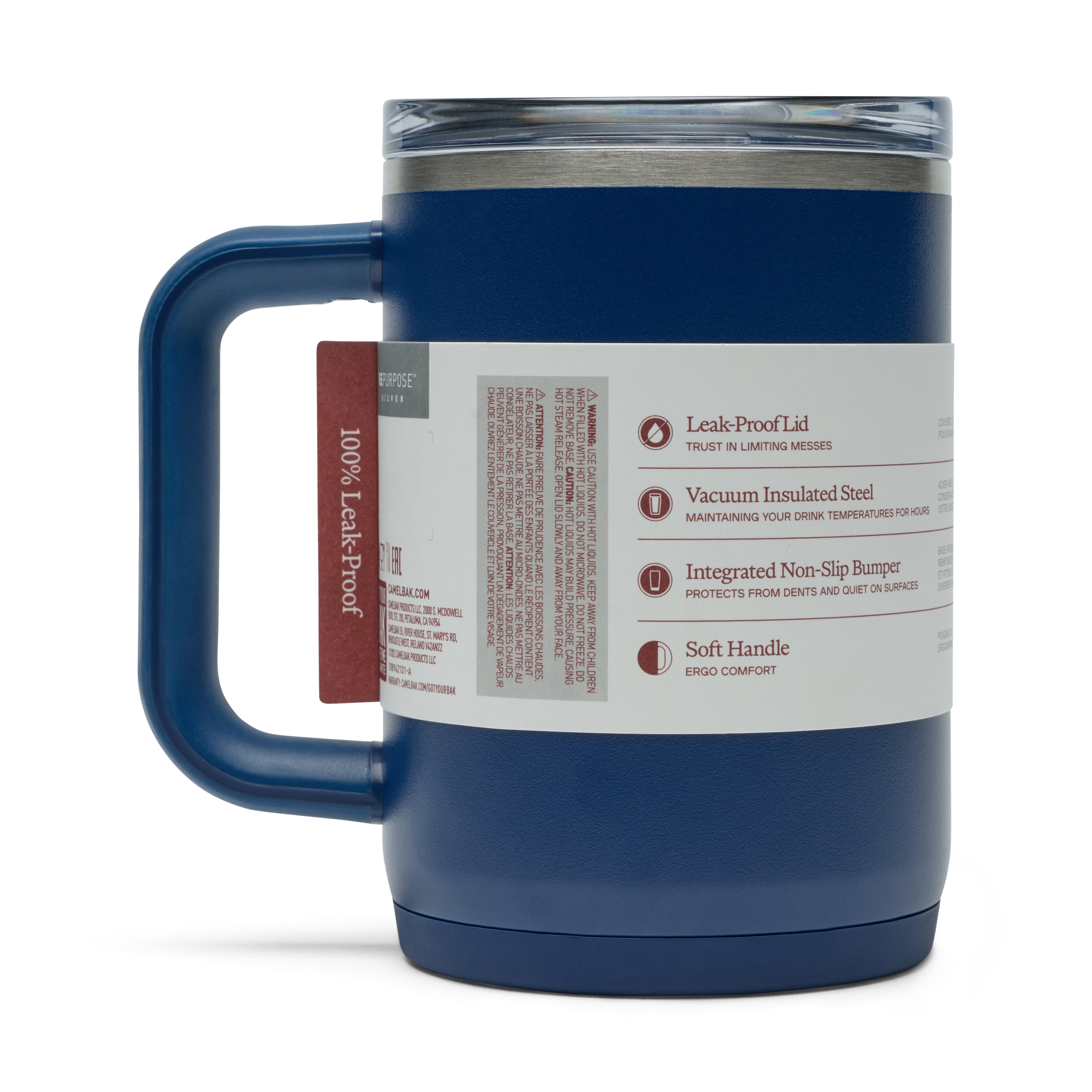 Camelbak Thrive Mug, 16oz Stainless, Navy | H74U