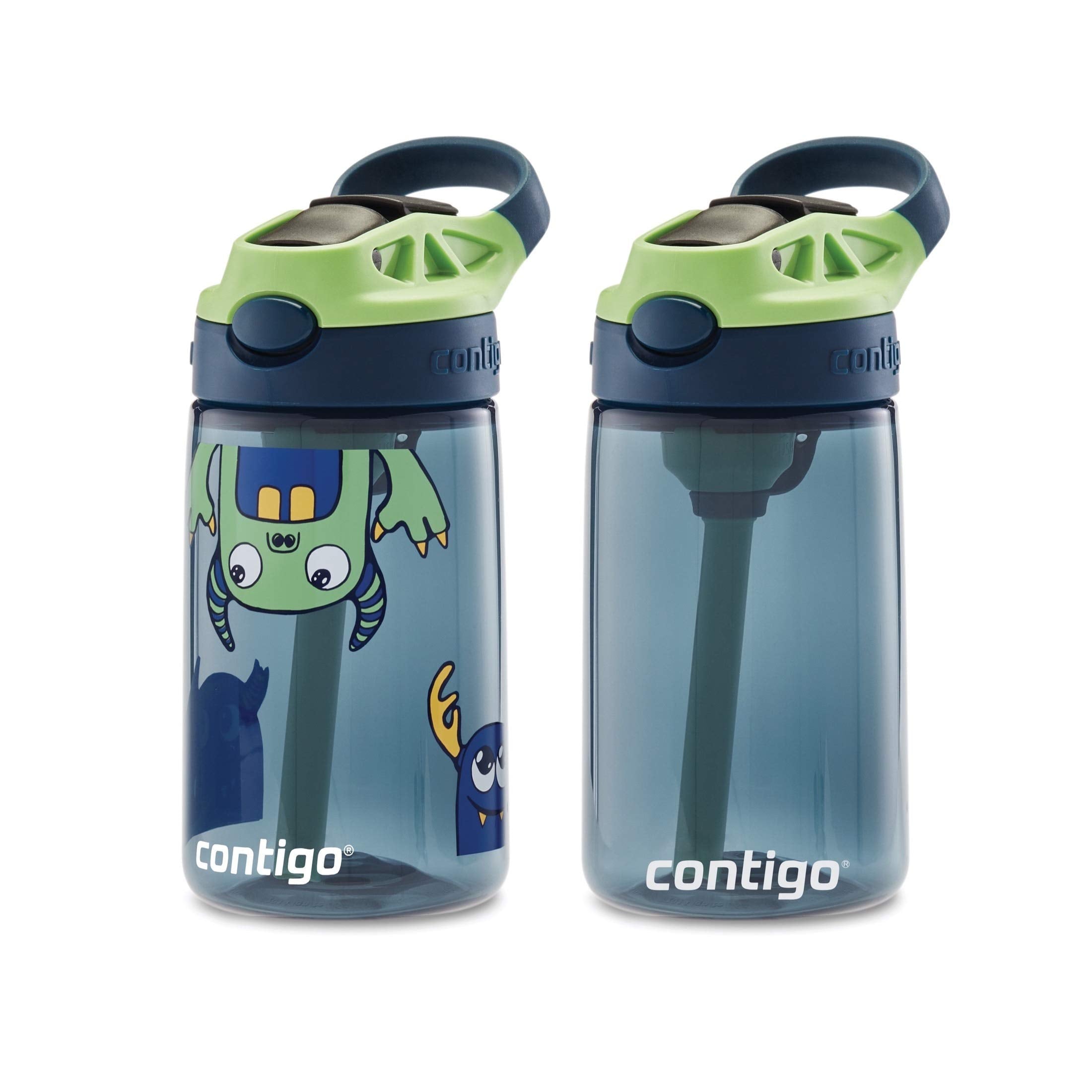 Contigo Kids 2-Pack Straw Water Bottle, 14 oz - Dinos/Sharks | 9OTI
