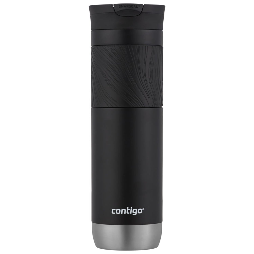 Contigo Byron 2.0 Stainless Steel Travel Mug with SNAPSEAL Lid and Grip in Black, 24 fl oz. | IA2O