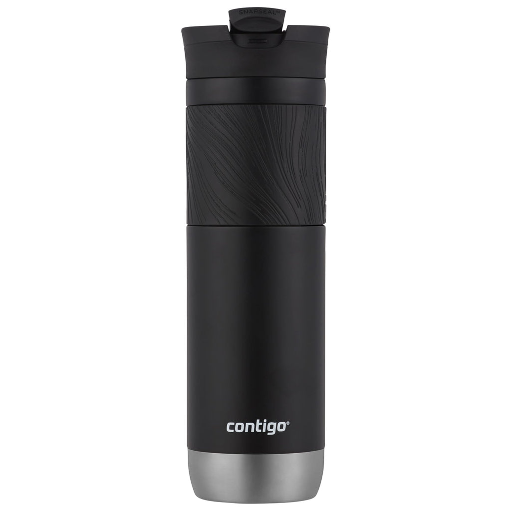 Contigo Byron 2.0 Stainless Steel Travel Mug with SNAPSEAL Lid and Grip in Black, 24 fl oz. | IA2O