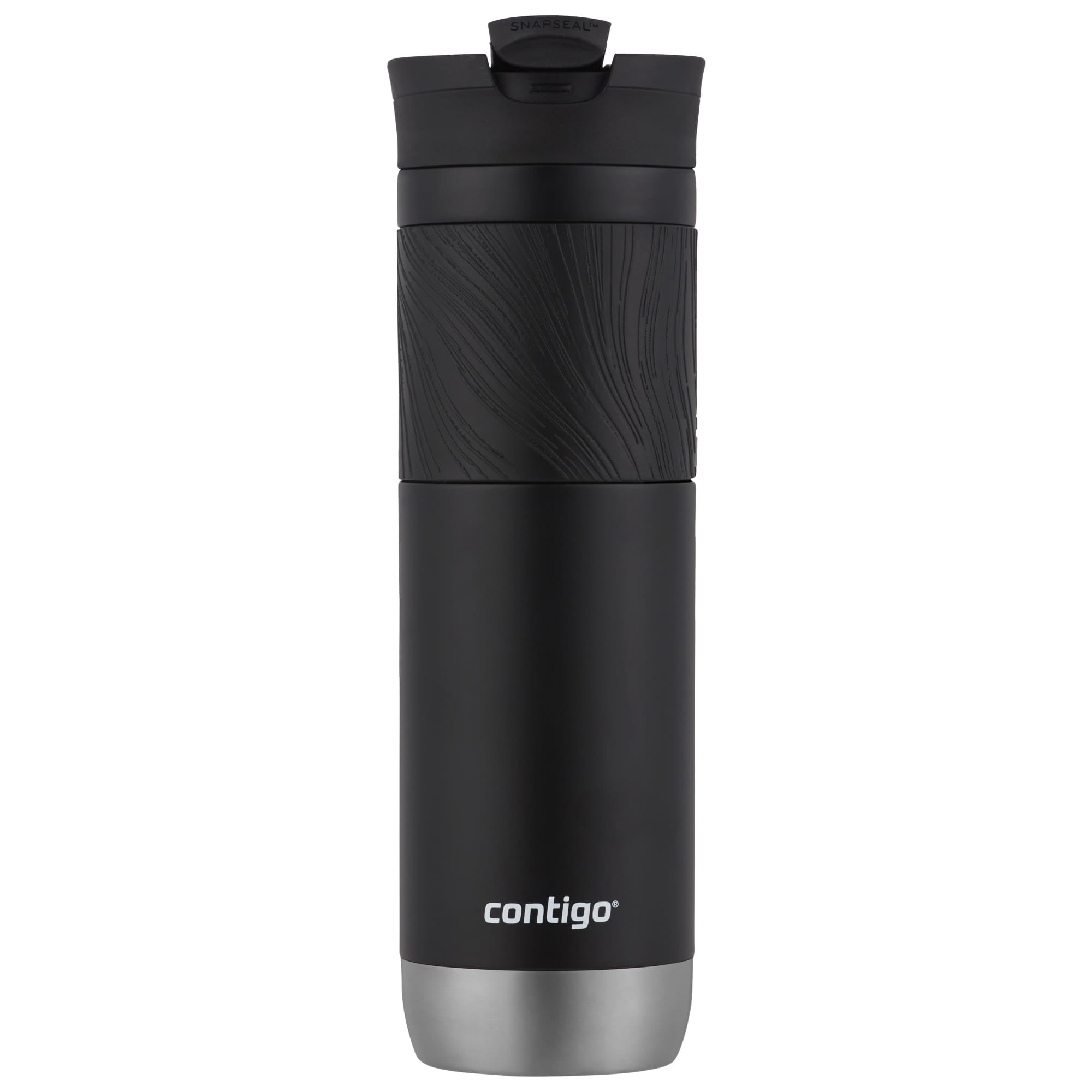Contigo Byron 2.0 Stainless Steel Travel Mug with SNAPSEAL Lid and Grip in Black, 24 fl oz. | IA2O