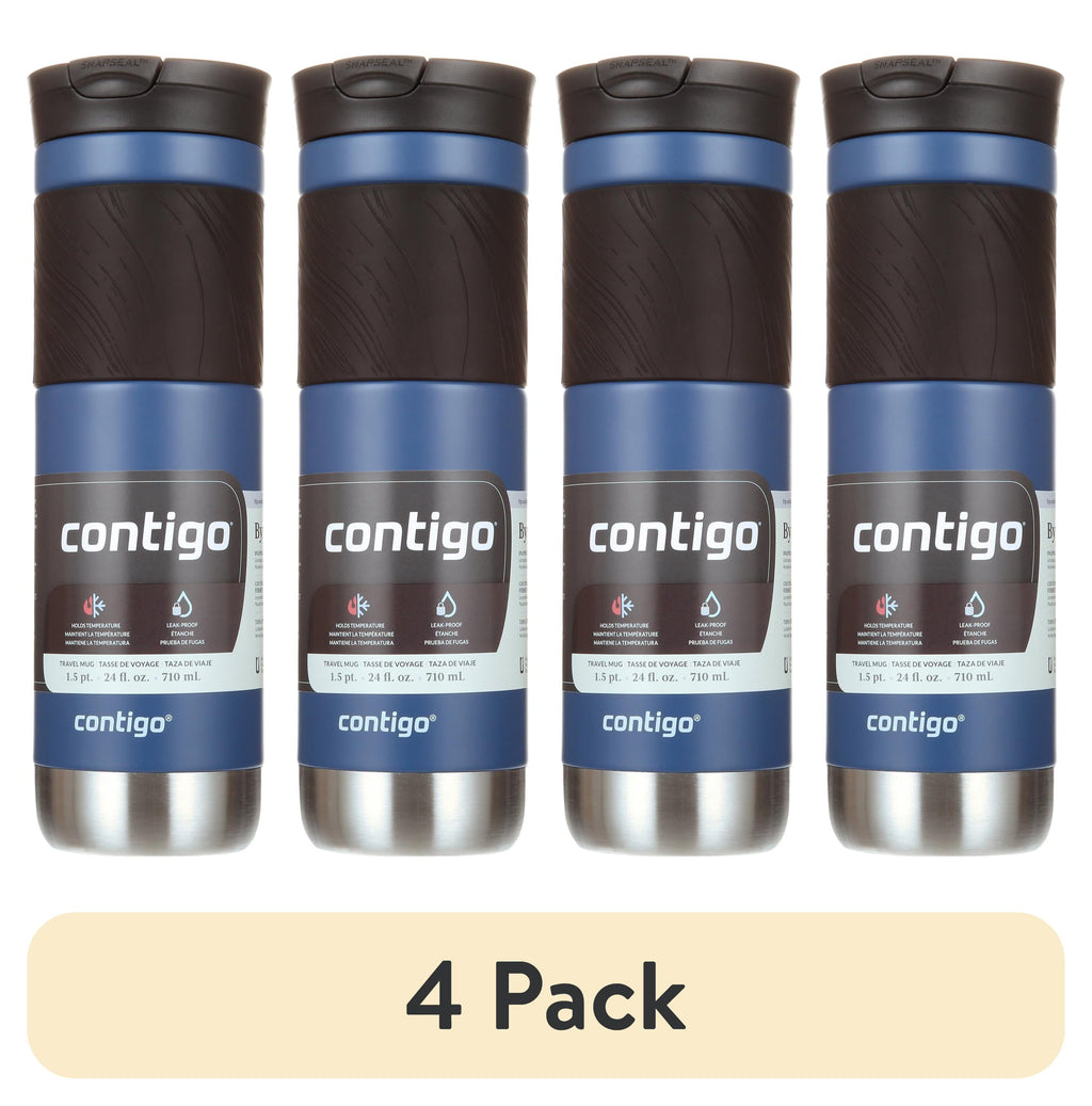 Contigo Byron 2.0 Stainless Steel Travel Mug with SNAPSEAL Lid and Grip in Black, 24 fl oz. | IA2O