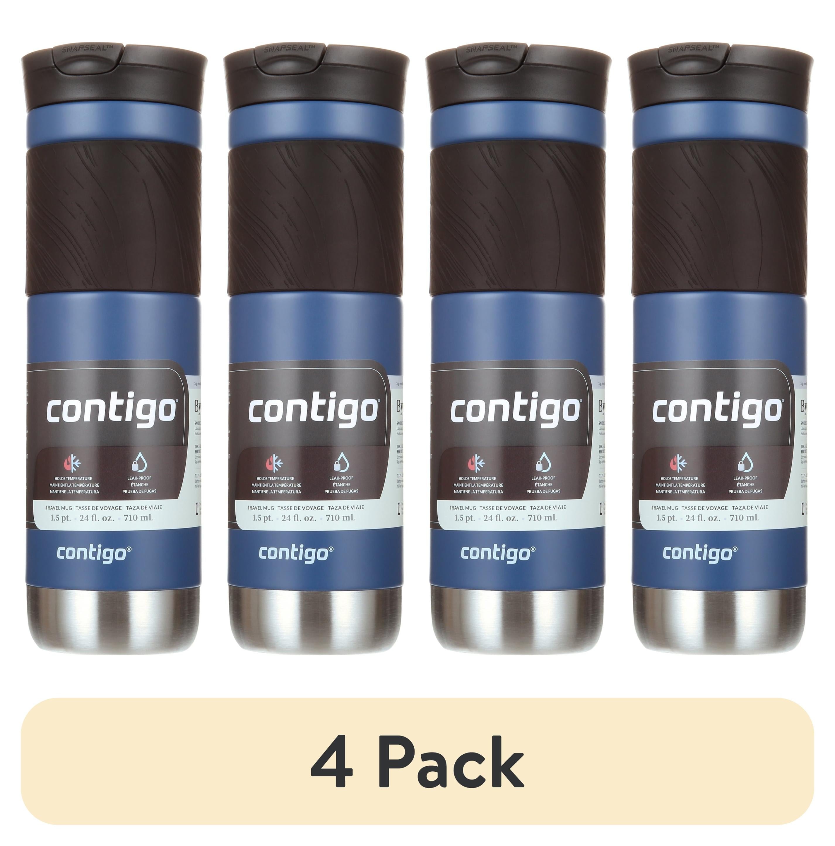 Contigo Byron 2.0 Stainless Steel Travel Mug with SNAPSEAL Lid and Grip in Black, 24 fl oz. | IA2O