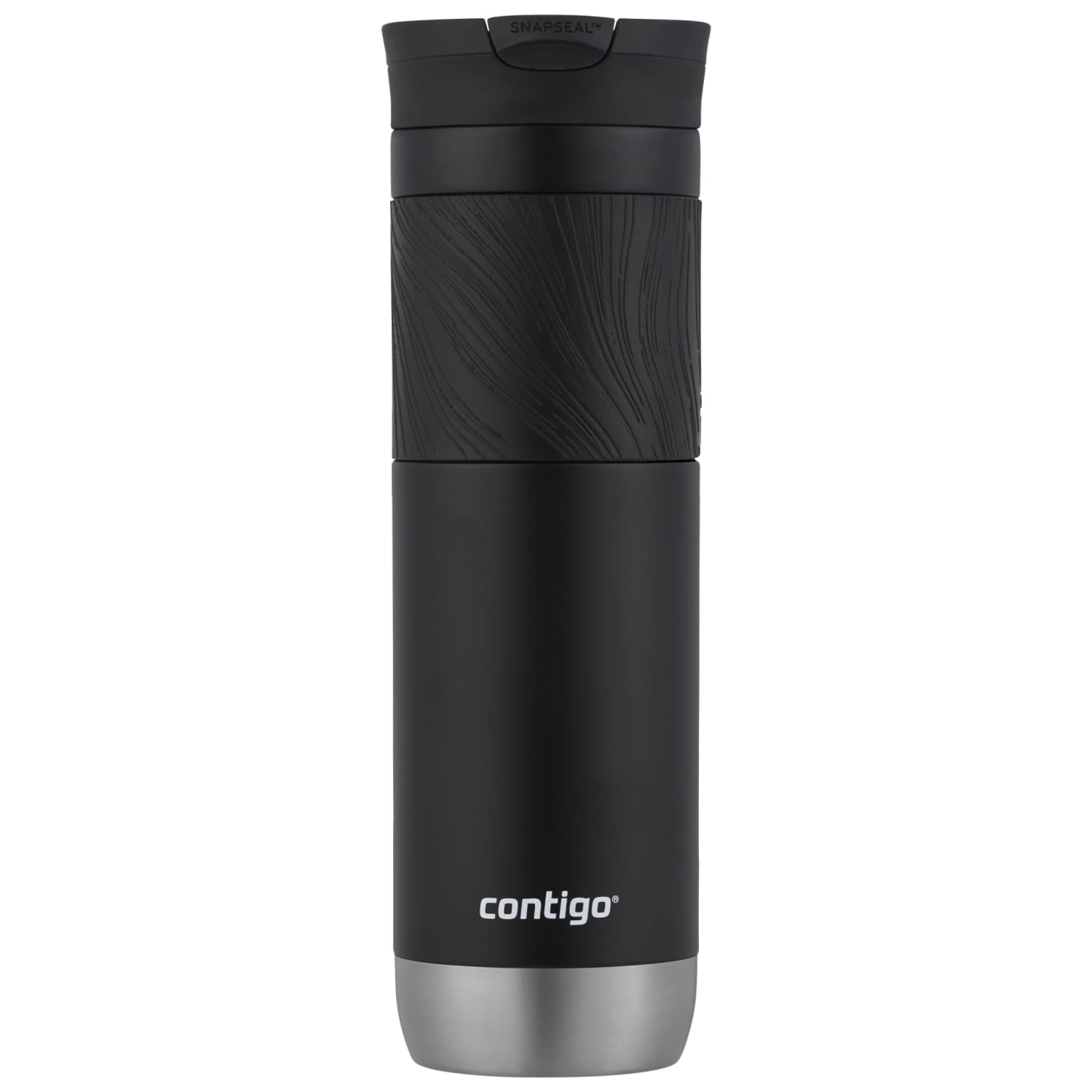 Contigo Byron 2.0 Stainless Steel Travel Mug with SNAPSEAL Lid and Grip in Black, 24 fl oz. | IA2O