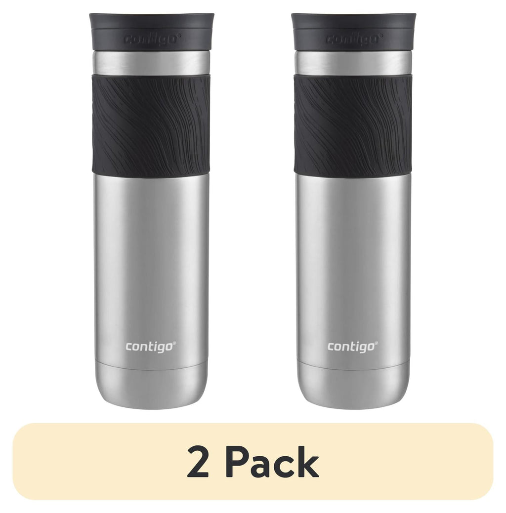 Contigo Byron 2.0 Stainless Steel Travel Mug with SNAPSEAL Lid and Grip in Black, 24 fl oz. | IA2O