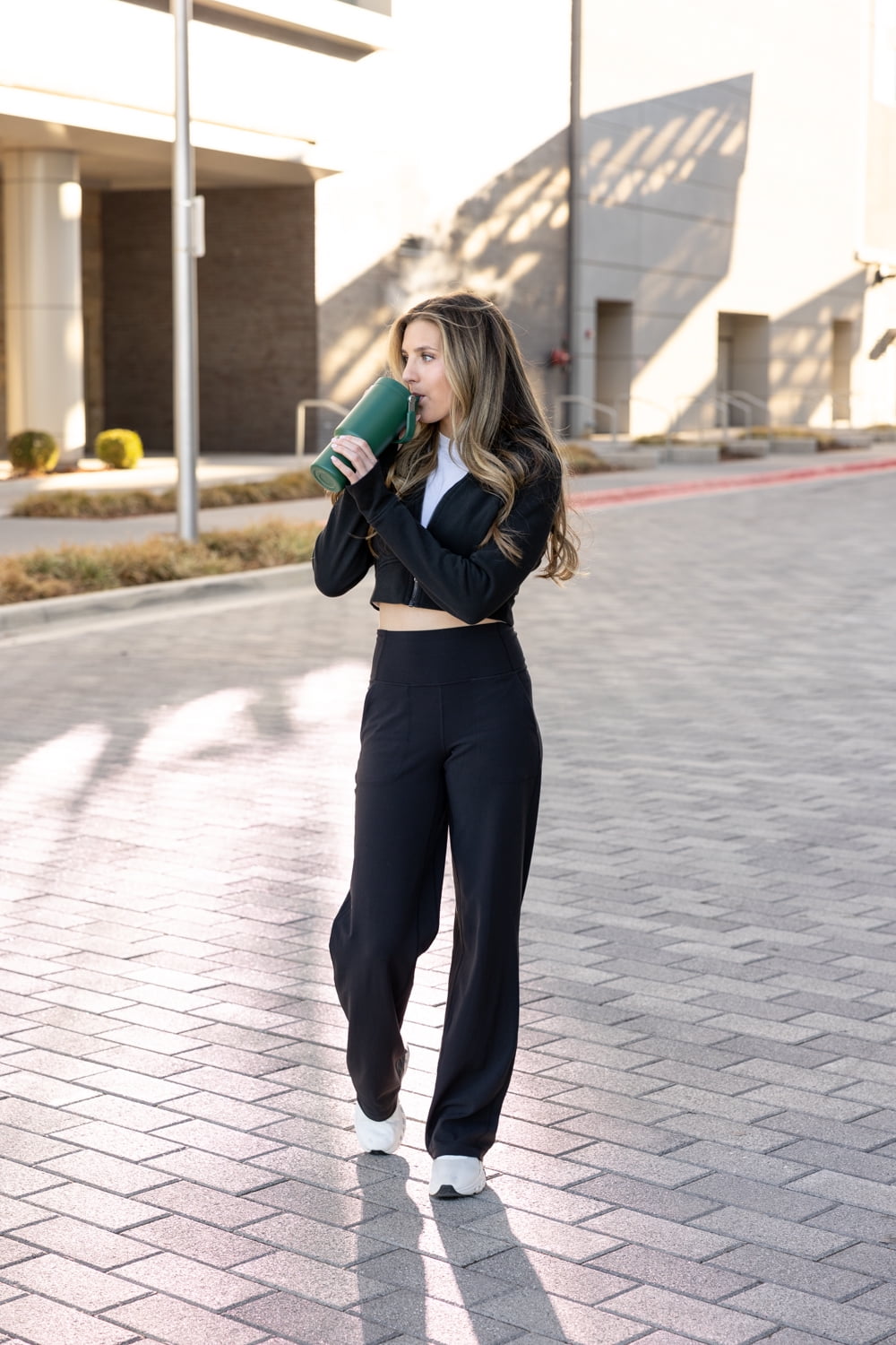 Simple Modern 30 fl oz Insulated Stainless Steel Trek Pivot Tumbler with Straw Lid and Top Handle|Forest | RNFH