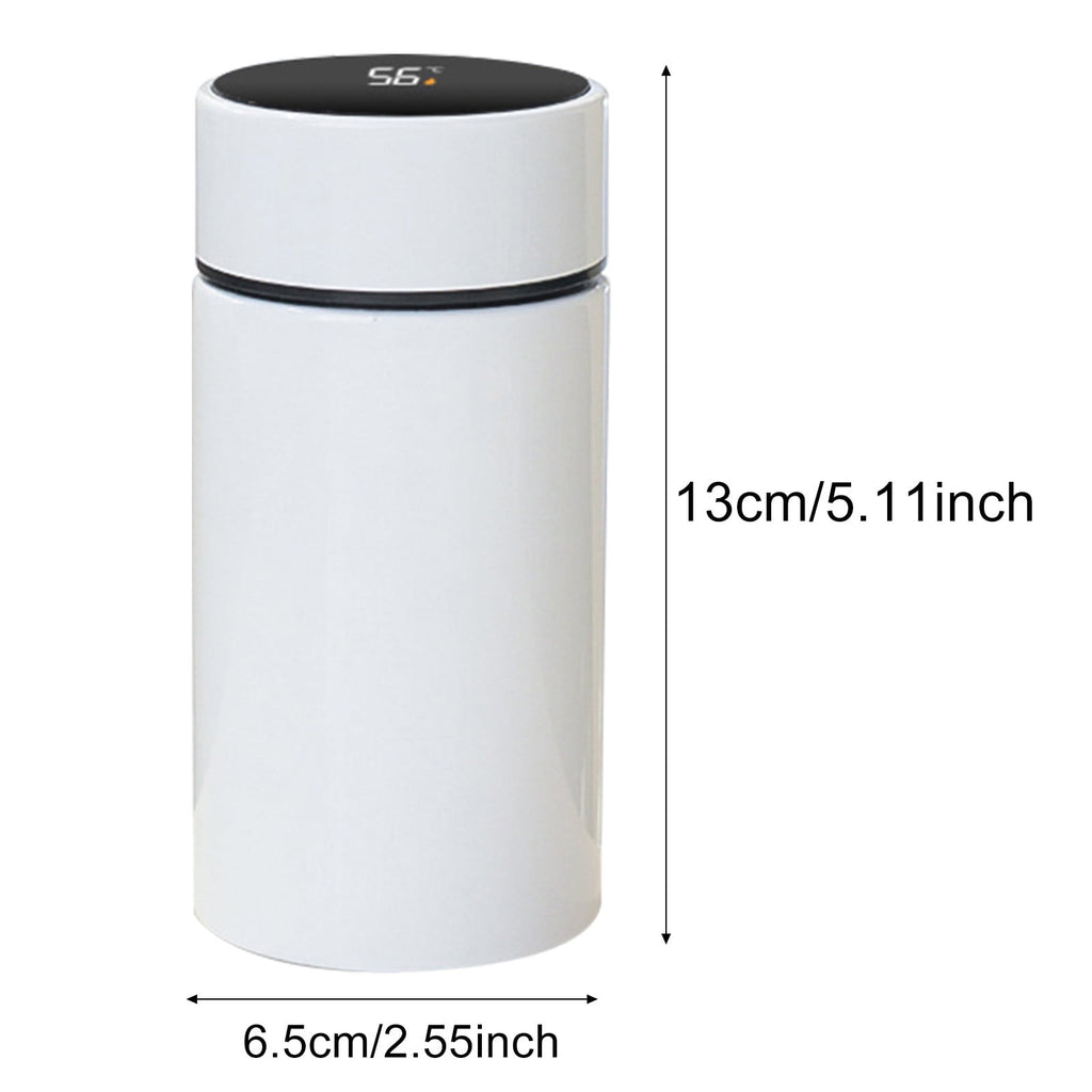 Stainless Steel Insulation Cup Cute Mini Portable Children Student Water Bottle Coffee Travel Mug LED Temperature Display Double Walled Vacuum Long Lasting Insulation | PU13