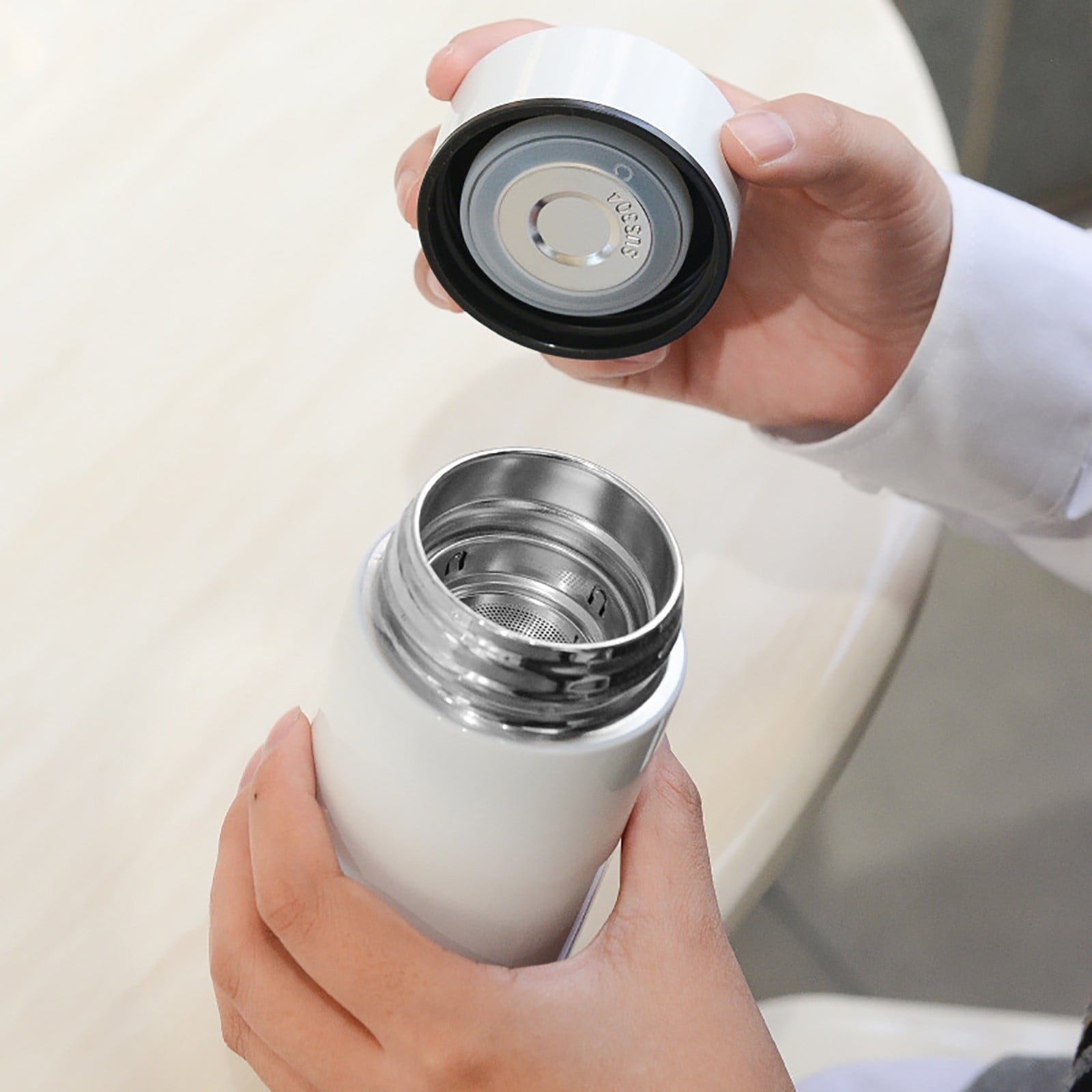 Stainless Steel Insulation Cup Cute Mini Portable Children Student Water Bottle Coffee Travel Mug LED Temperature Display Double Walled Vacuum Long Lasting Insulation | PU13