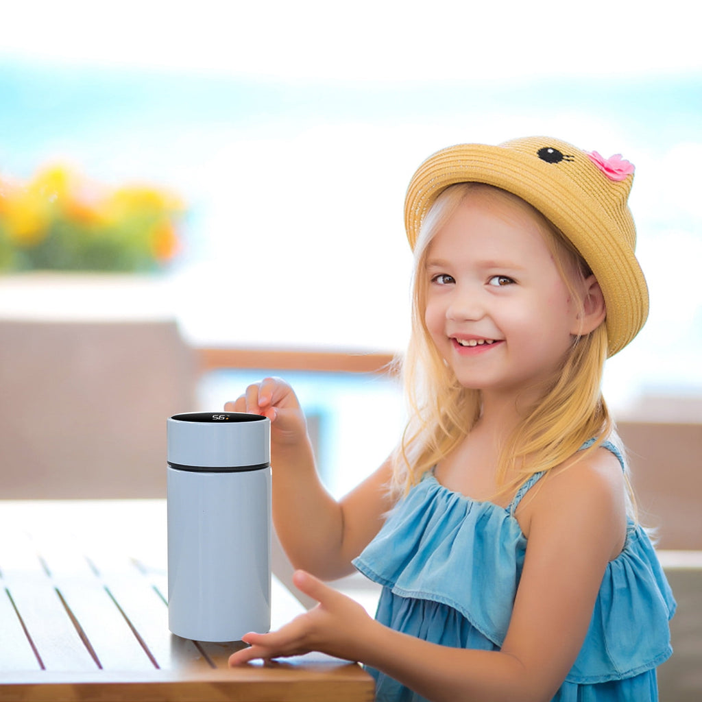 Stainless Steel Insulation Cup Cute Mini Portable Children Student Water Bottle Coffee Travel Mug LED Temperature Display Double Walled Vacuum Long Lasting Insulation | PU13