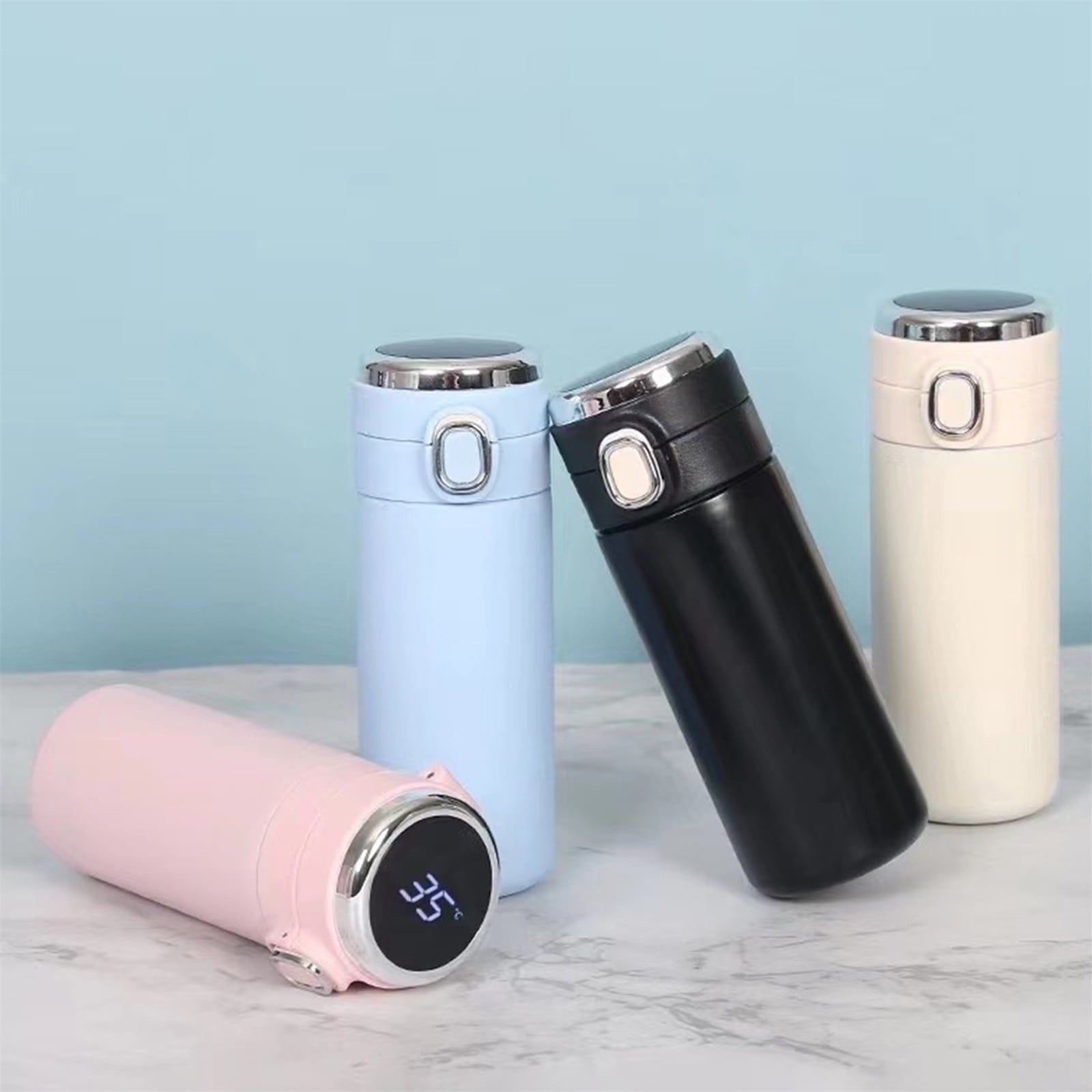 Stainless Steel Insulation Cup Cute Mini Portable Children Student Water Bottle Coffee Travel Mug LED Temperature Display Double Walled Vacuum Long Lasting Insulation | PU13