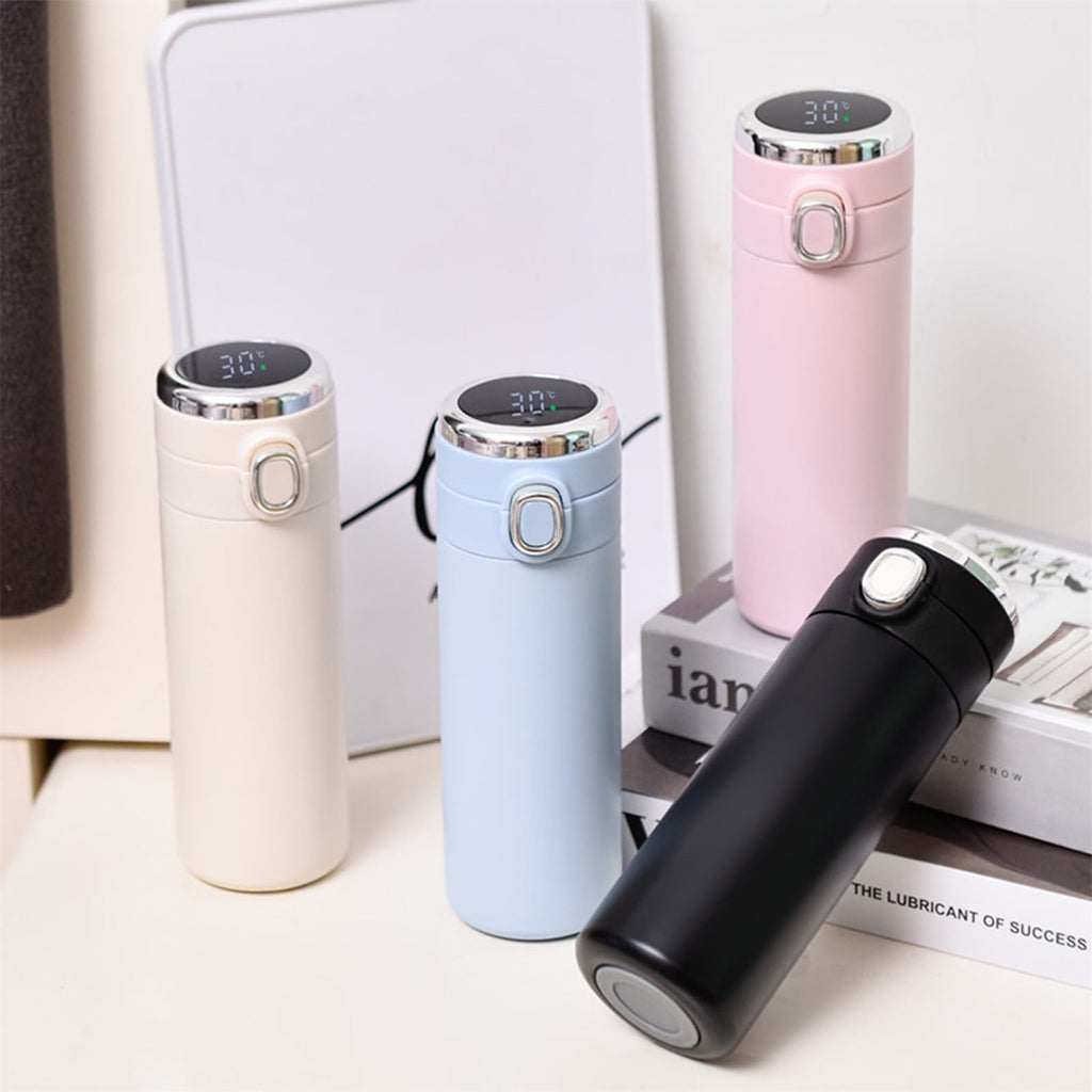 Stainless Steel Insulation Cup Cute Mini Portable Children Student Water Bottle Coffee Travel Mug LED Temperature Display Double Walled Vacuum Long Lasting Insulation | PU13