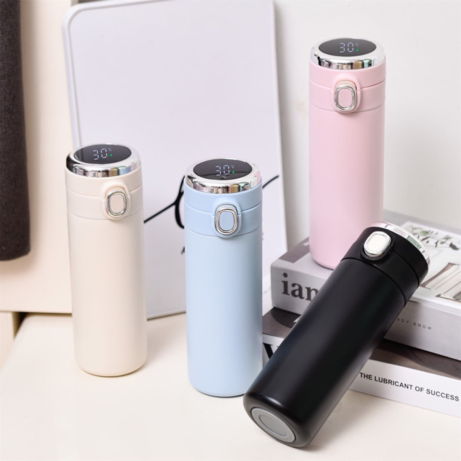 Stainless Steel Insulation Cup Cute Mini Portable Children Student Water Bottle Coffee Travel Mug LED Temperature Display Double Walled Vacuum Long Lasting Insulation | PU13