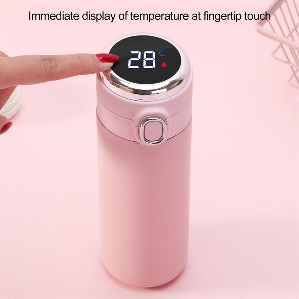 Stainless Steel Insulation Cup Cute Mini Portable Children Student Water Bottle Coffee Travel Mug LED Temperature Display Double Walled Vacuum Long Lasting Insulation | PU13