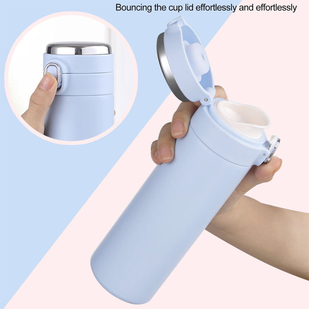 Stainless Steel Insulation Cup Cute Mini Portable Children Student Water Bottle Coffee Travel Mug LED Temperature Display Double Walled Vacuum Long Lasting Insulation | PU13