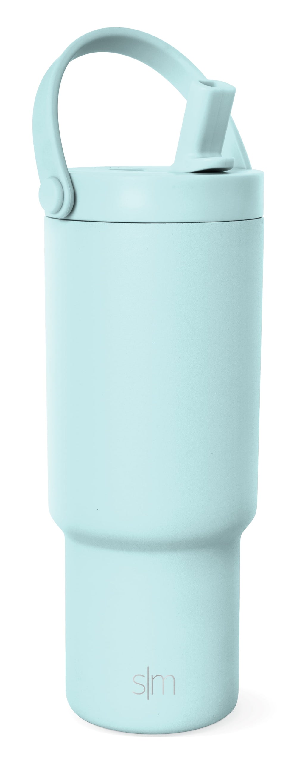 Simple Modern 24 fl oz Insulated Stainless Steel Trek Pivot Tumbler with Straw Lid and Top Handle|Seaside Blue | 9JCA