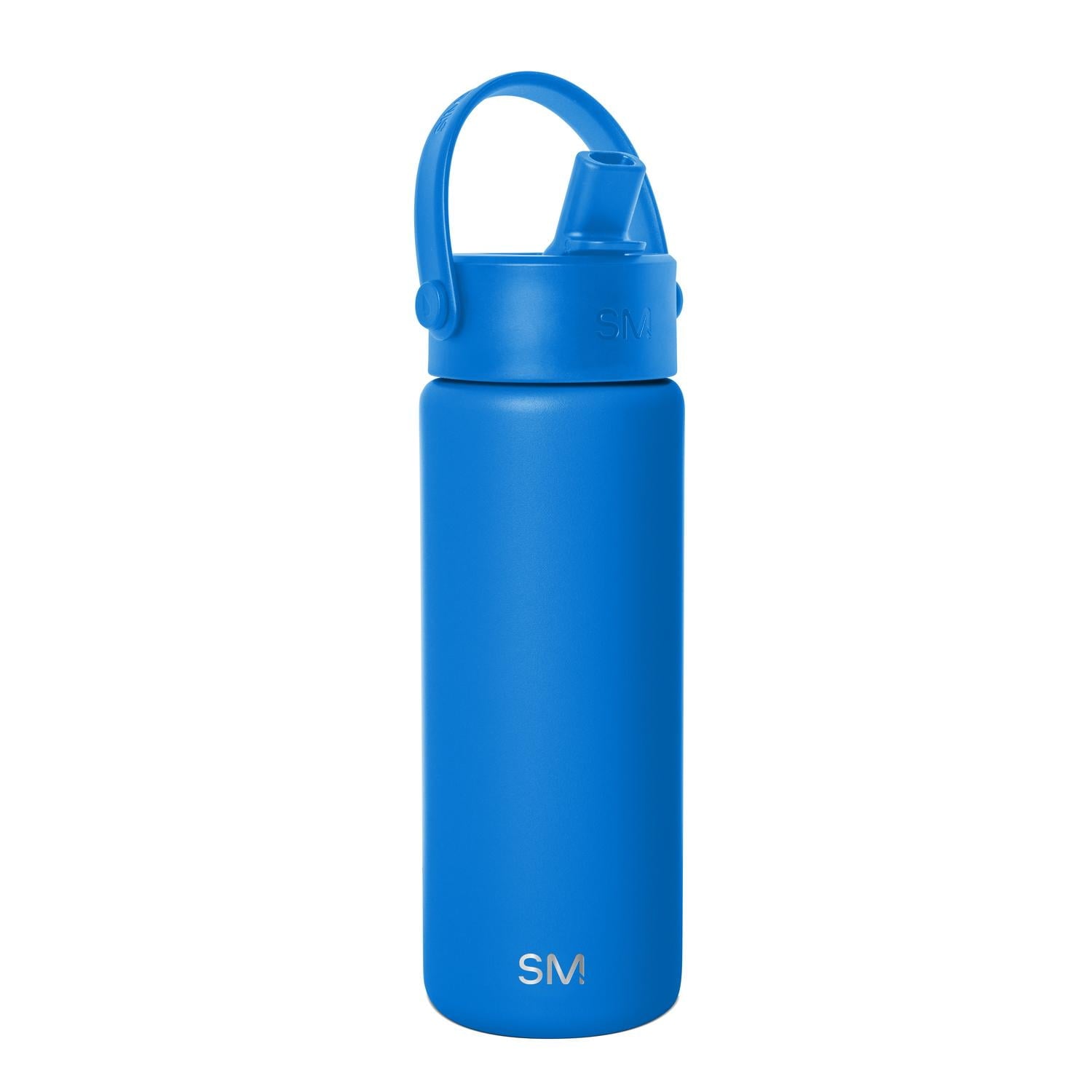 Simple Modern 18 fl oz Insulated Stainless Steel Summit Wide Mouth Water Bottle with Handle and Straw Lid|Black and White Checkmate | 73Y9