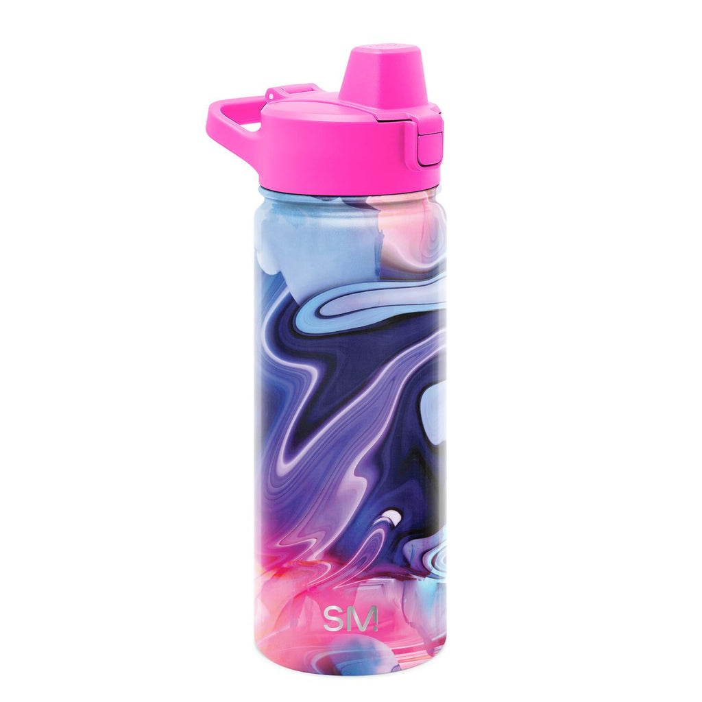 Simple Modern 18 fl oz Insulated Stainless Steel Summit Water Bottle with Covered Silicone Straw Lid | Dreamcicle | QYG4